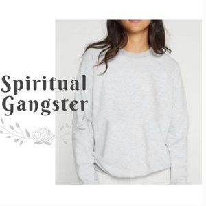Spiritual Gangster Vintage Gray Pullover S